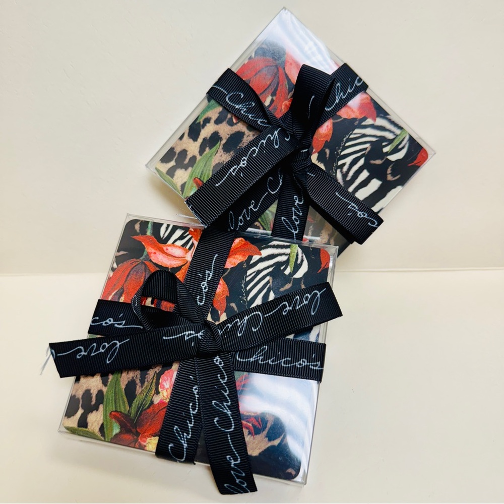 Love Chico’s Floral & Animal Print Coasters